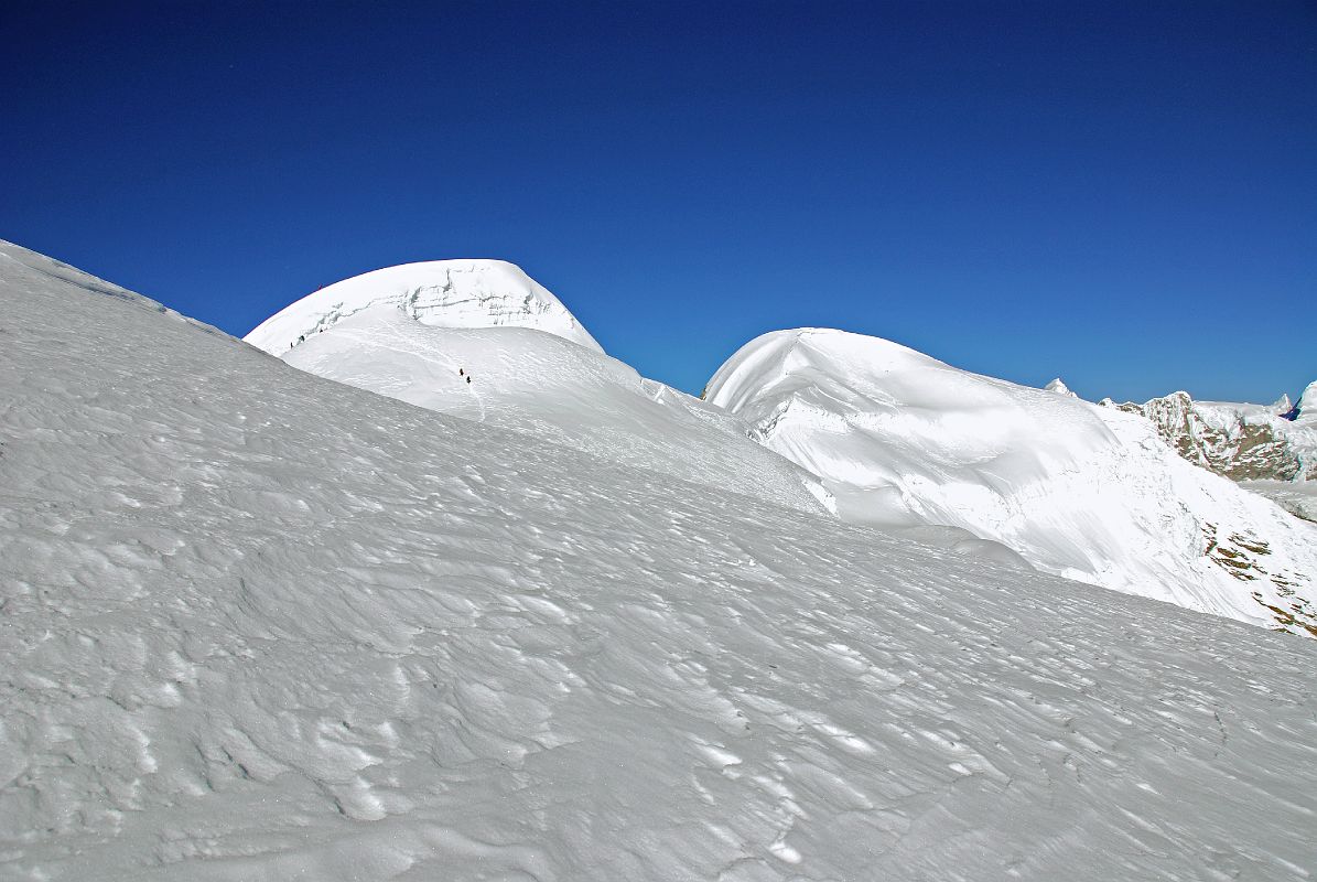 13 02 Mera Peak Central Summit And Mera Peak North Summit From Just Below Mera Peak Eastern Summit
